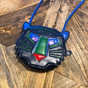 Stella McCartney Kids Navy Tiggy Tiger Purse